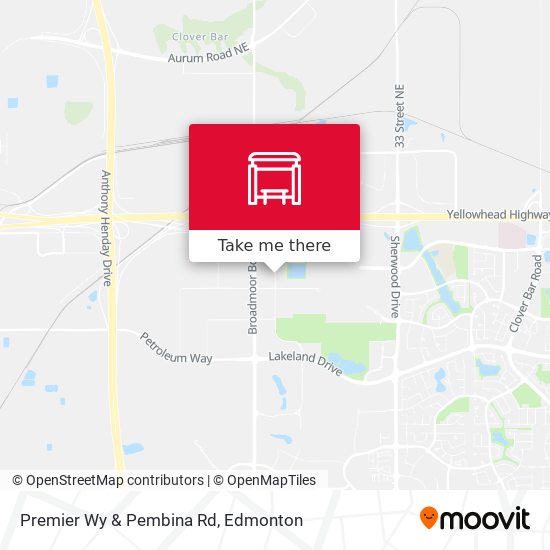 Premier Wy & Pembina Rd map