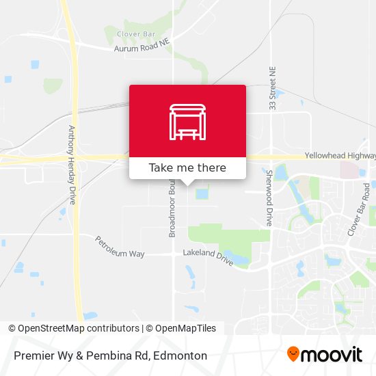 Premier Wy & Pembina Rd map