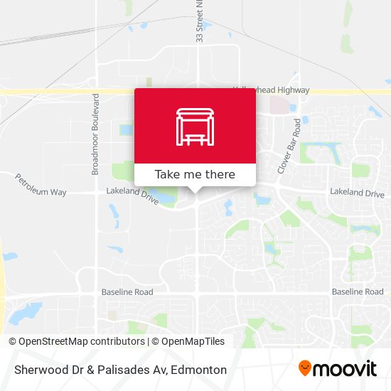 Sherwood Dr & Palisades Av map
