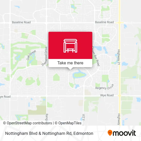 Nottingham Blvd & Nottingham Rd map