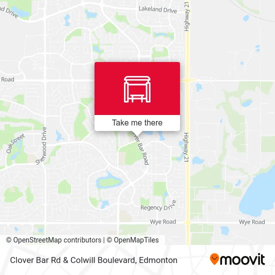 Clover Bar Rd & Colwill Boulevard map