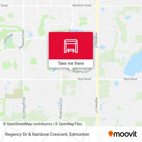 Regency Dr & Rainbow Crescent map