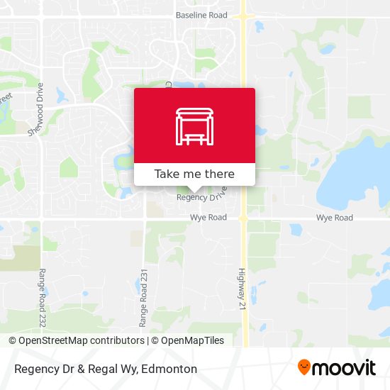 Regency Dr & Regal Wy map