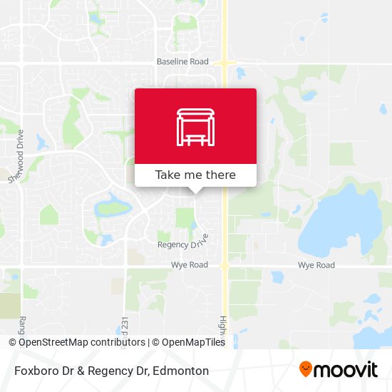 Foxboro Dr & Regency Dr plan