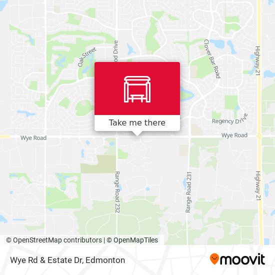 Wye Rd & Estate Dr map