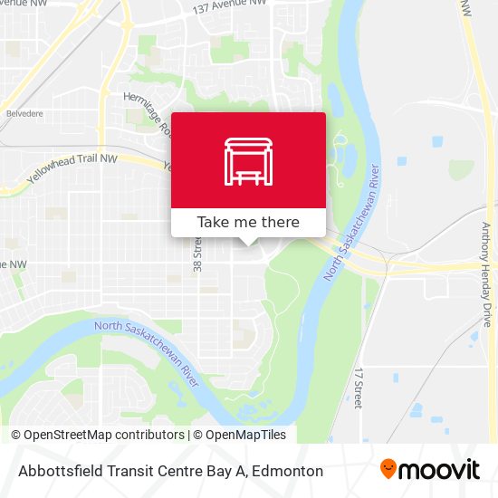 Abbottsfield Transit Centre Bay A map