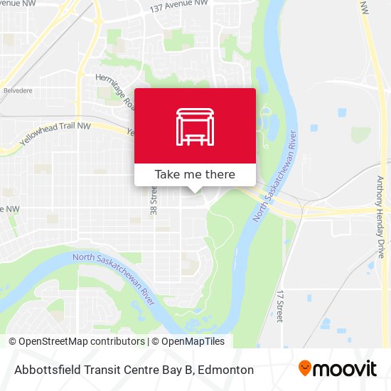 Abbottsfield Transit Centre Bay B map