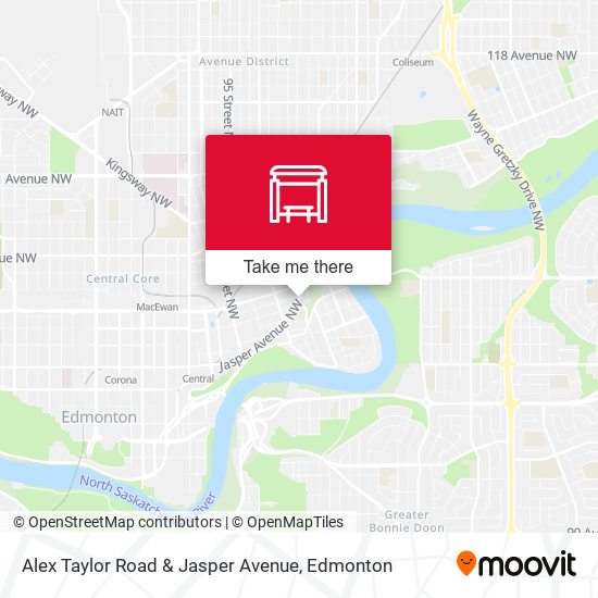 Alex Taylor Road & Jasper Avenue map