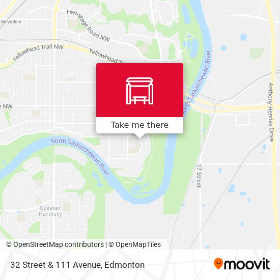 32 Street & 111 Avenue map