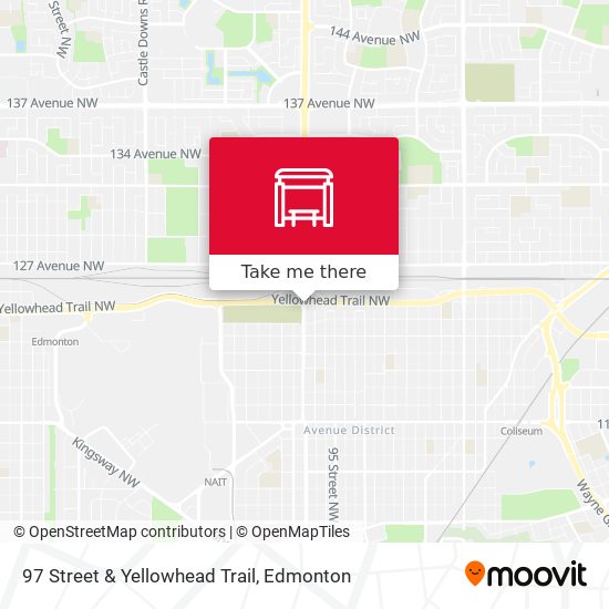 97 Street & Yellowhead Trail map