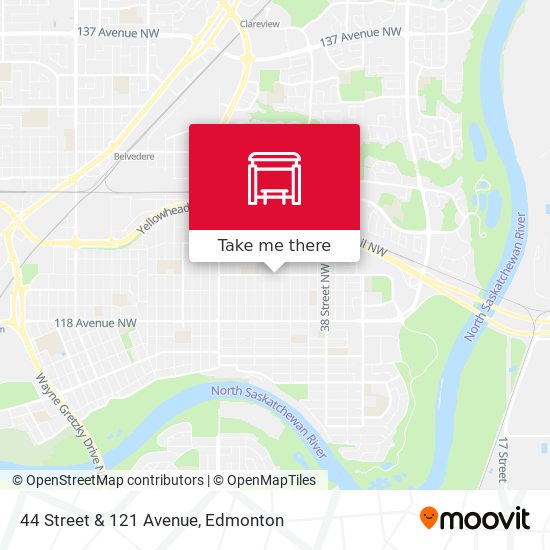 44 Street & 121 Avenue map