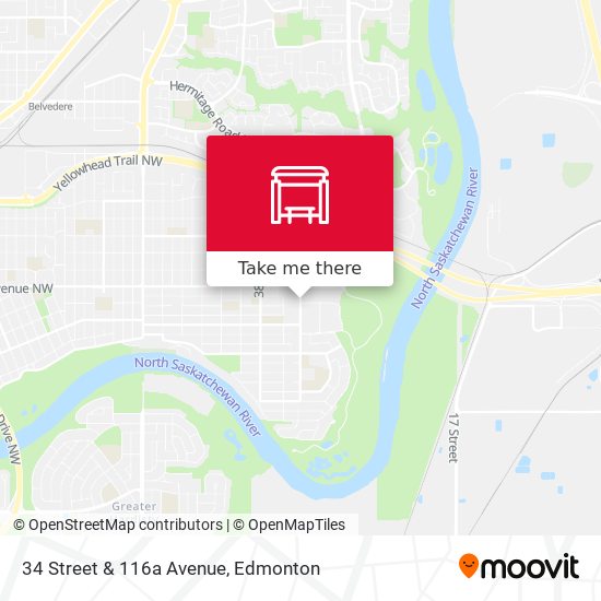 34 Street & 116a Avenue map