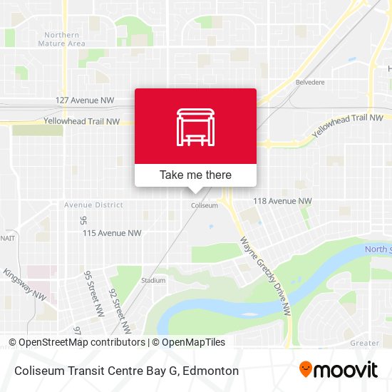 Coliseum Transit Centre Bay G map