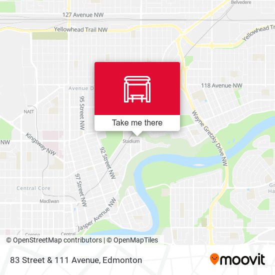 83 Street & 111 Avenue map
