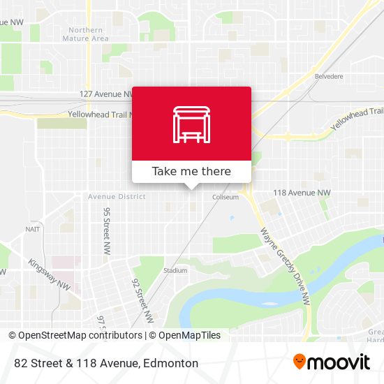 82 Street & 118 Avenue map