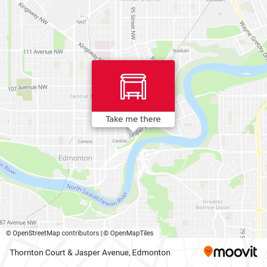 Thornton Court & Jasper Avenue map