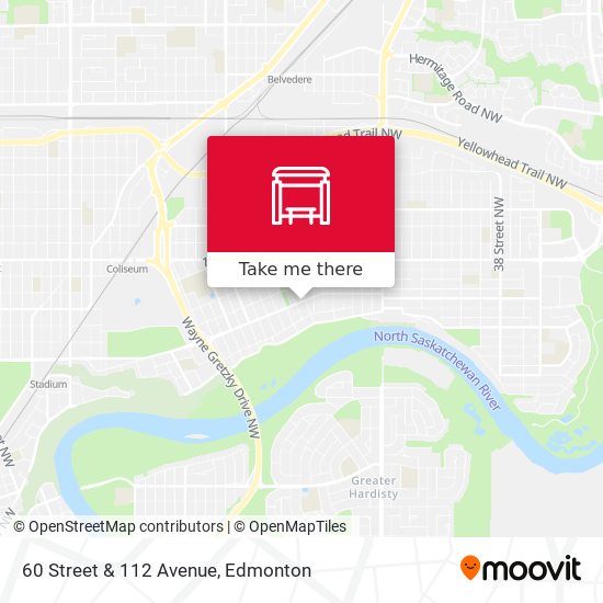 60 Street & 112 Avenue map