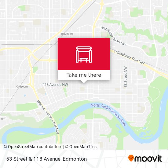53 Street & 118 Avenue map