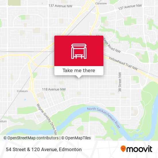 54 Street & 120 Avenue map