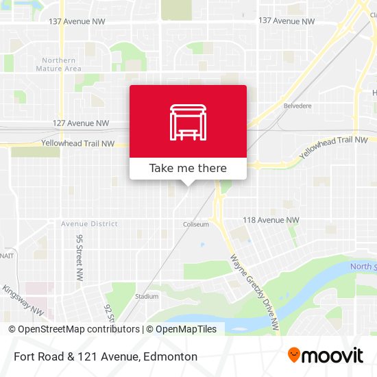 Fort Road & 121 Avenue map