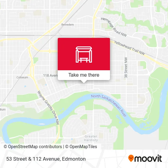 53 Street & 112 Avenue map