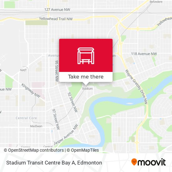 Stadium Transit Centre Bay A map