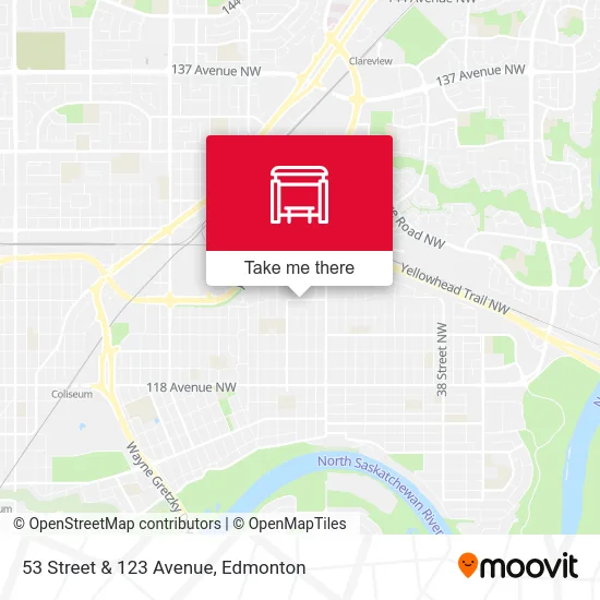 53 Street & 123 Avenue map