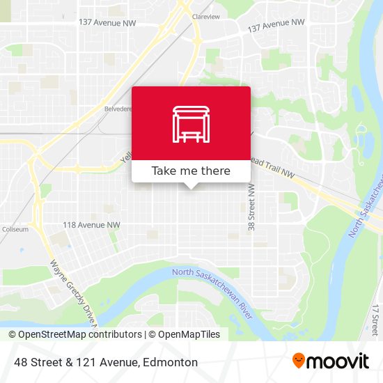 48 Street & 121 Avenue map
