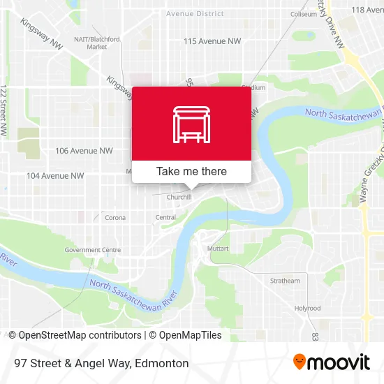 97 Street & Angel Way map
