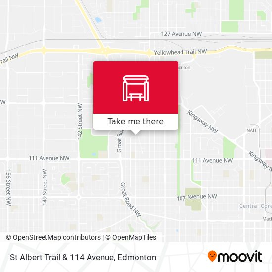 St Albert Trail & 114 Avenue map