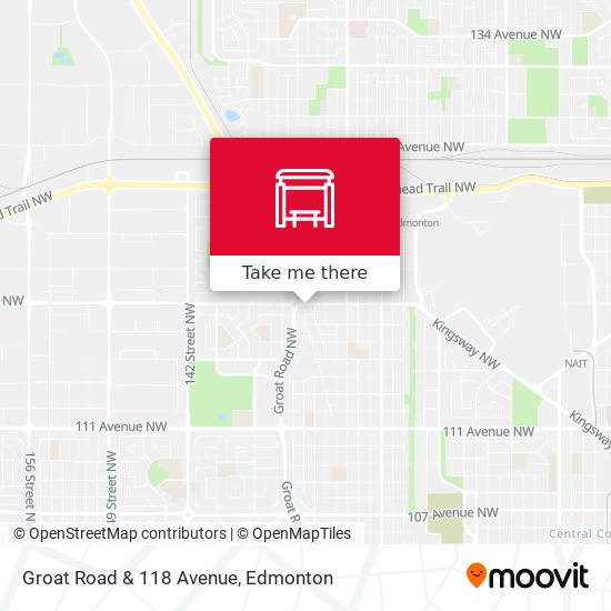 Groat Road & 118 Avenue map