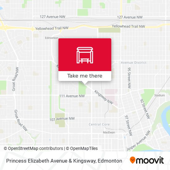 Princess Elizabeth Avenue & Kingsway plan