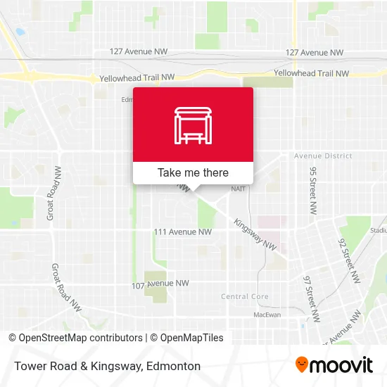 Tower Road & Kingsway map