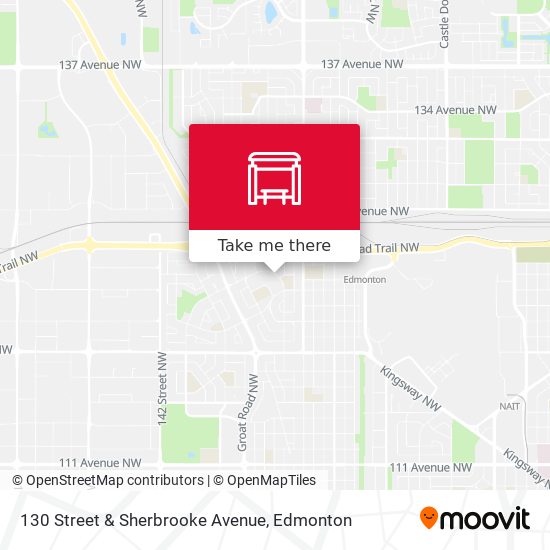 130 Street & Sherbrooke Avenue map