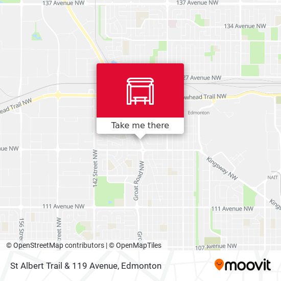 St Albert Trail & 119 Avenue map