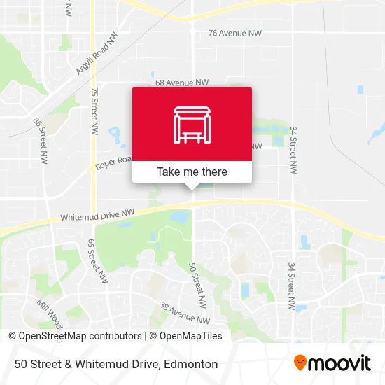 50 Street & Whitemud Drive map