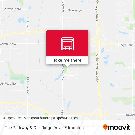 The Parkway & Oak Ridge Drive map