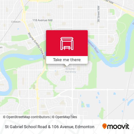 St Gabriel School Road & 106 Avenue plan