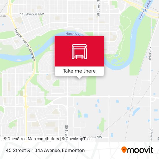 45 Street & 104a Avenue plan