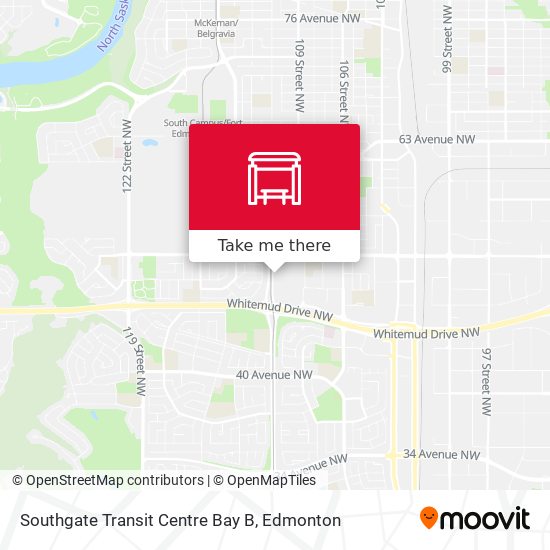 Southgate Transit Centre Bay B map