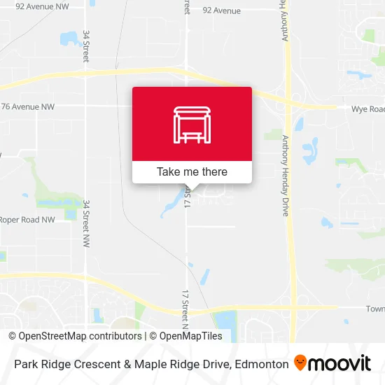 Park Ridge Crescent & Maple Ridge Drive map