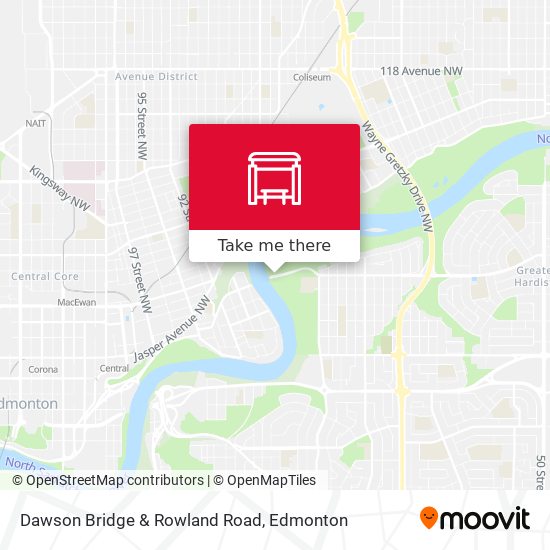 Dawson Bridge & Rowland Road map