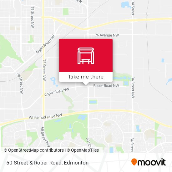 50 Street & Roper Road plan