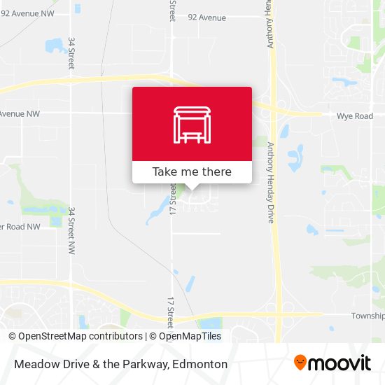 Meadow Drive & the Parkway map