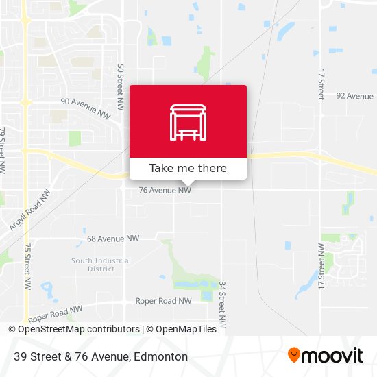 39 Street & 76 Avenue map