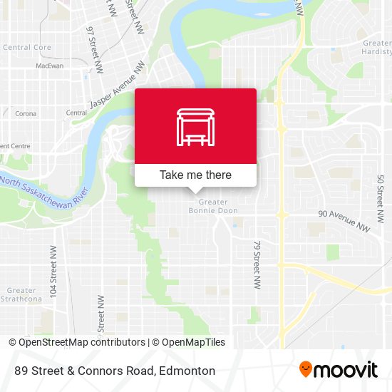 89 Street & Connors Road map
