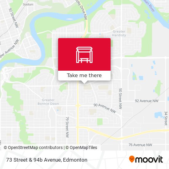 73 Street & 94b Avenue map