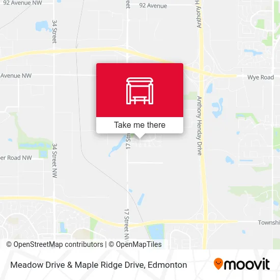 Meadow Drive & Maple Ridge Drive map