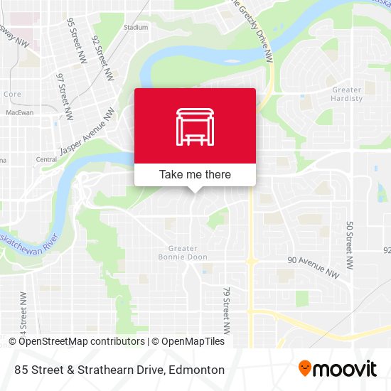 85 Street & Strathearn Drive map