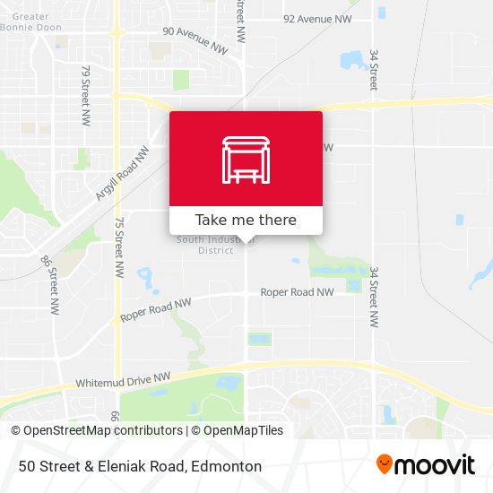50 Street & Eleniak Road plan